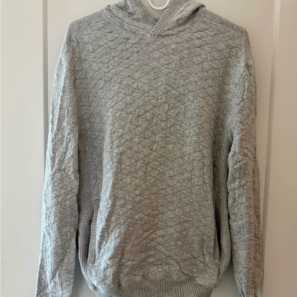 The Wallace hoodie sweater heathered Gray Sweater by Holderness & Bourne size M - Picture 3 of 4